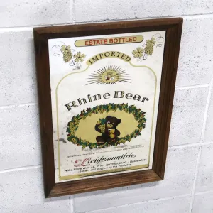 Rhine Bear ビンテージ パブミラー