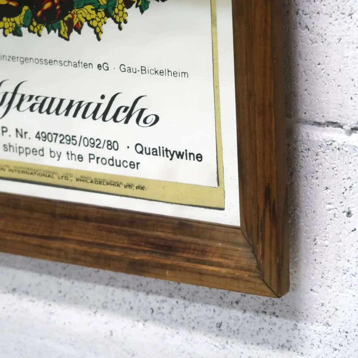 Rhine Bear ビンテージ パブミラー