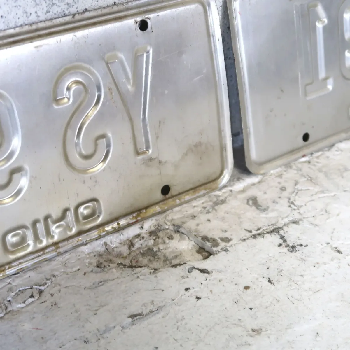 OHIO ビンテージ ナンバープレート ペア