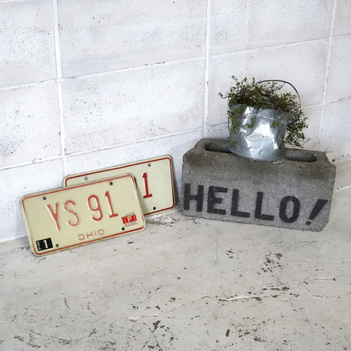 OHIO ビンテージ ナンバープレート ペア