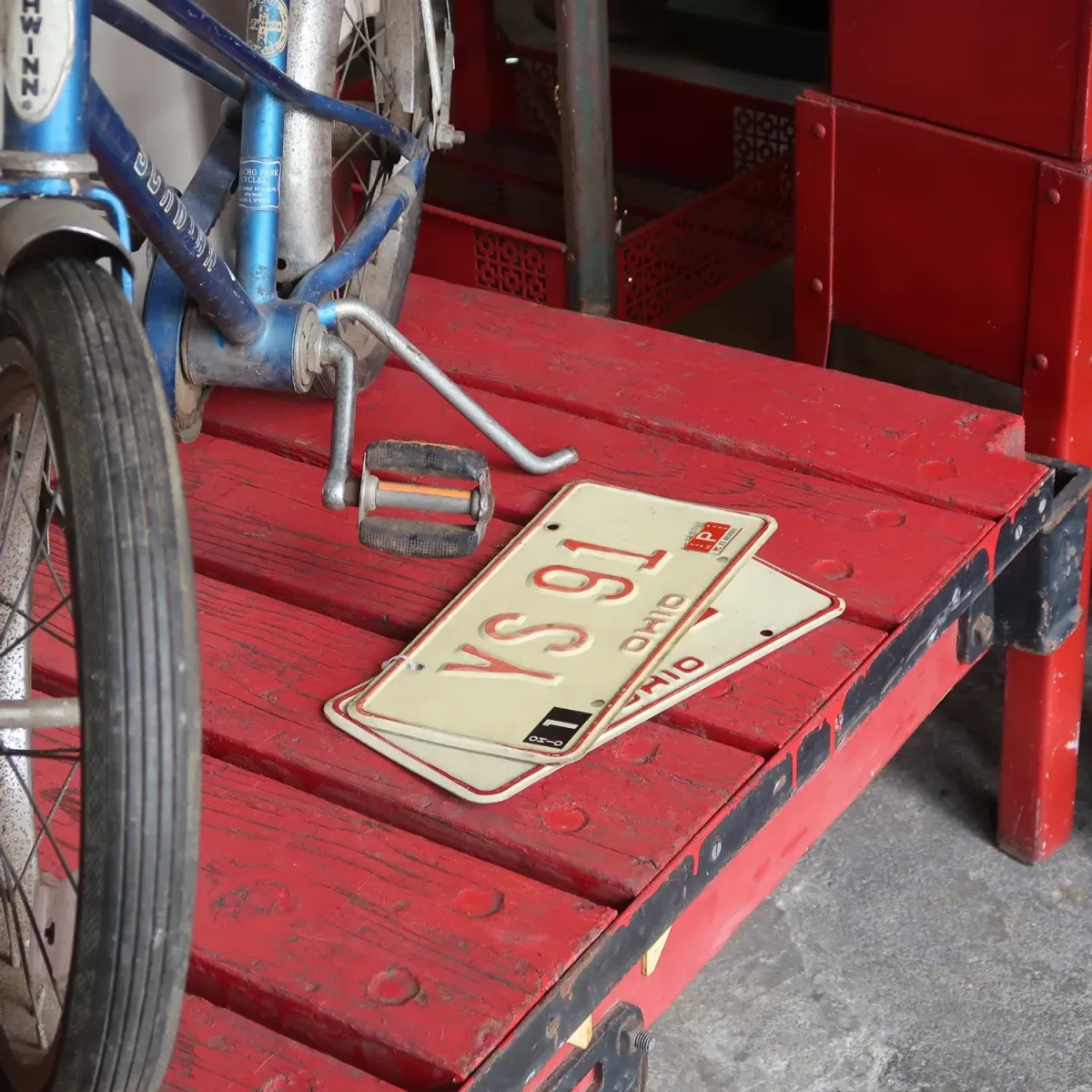 OHIO ビンテージ ナンバープレート ペア