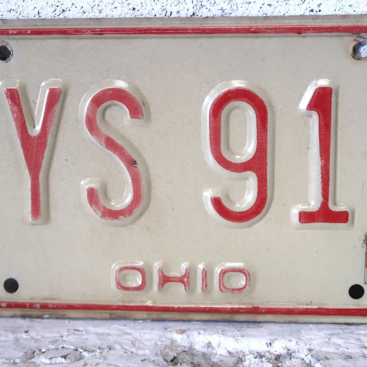 OHIO ビンテージ ナンバープレート ペア