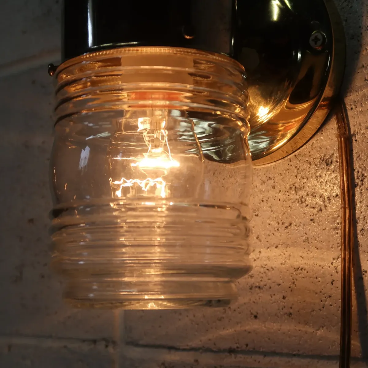 クリアガラス ブラケットランプ