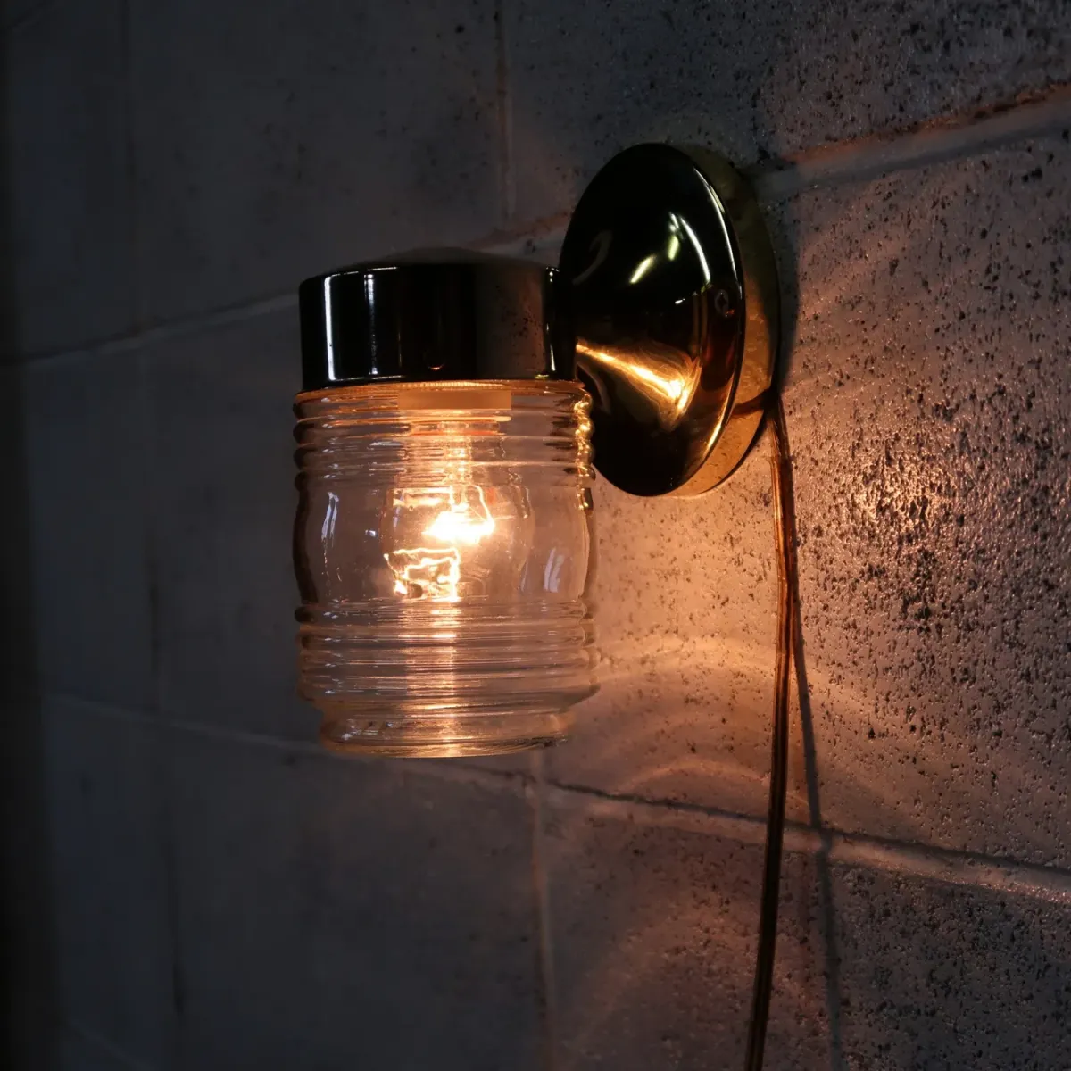 クリアガラス ブラケットランプ