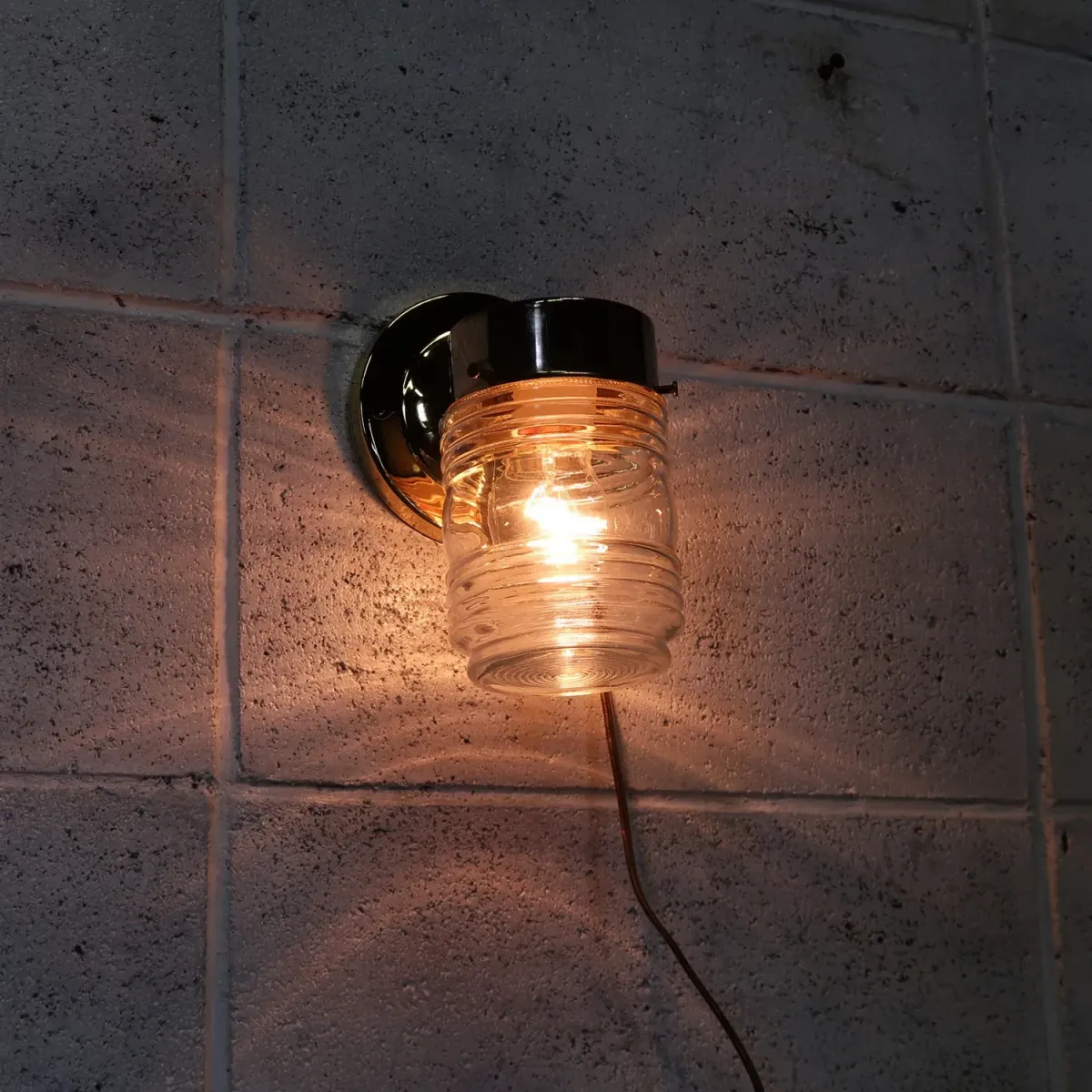 クリアガラス ブラケットランプ