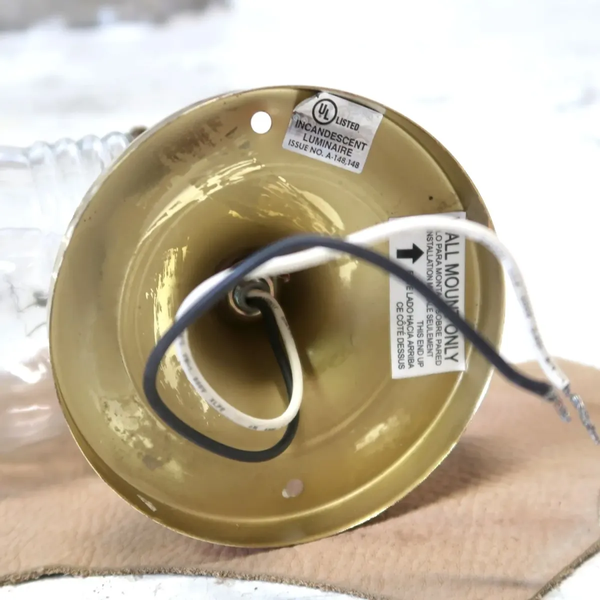 クリアガラス ブラケットランプ