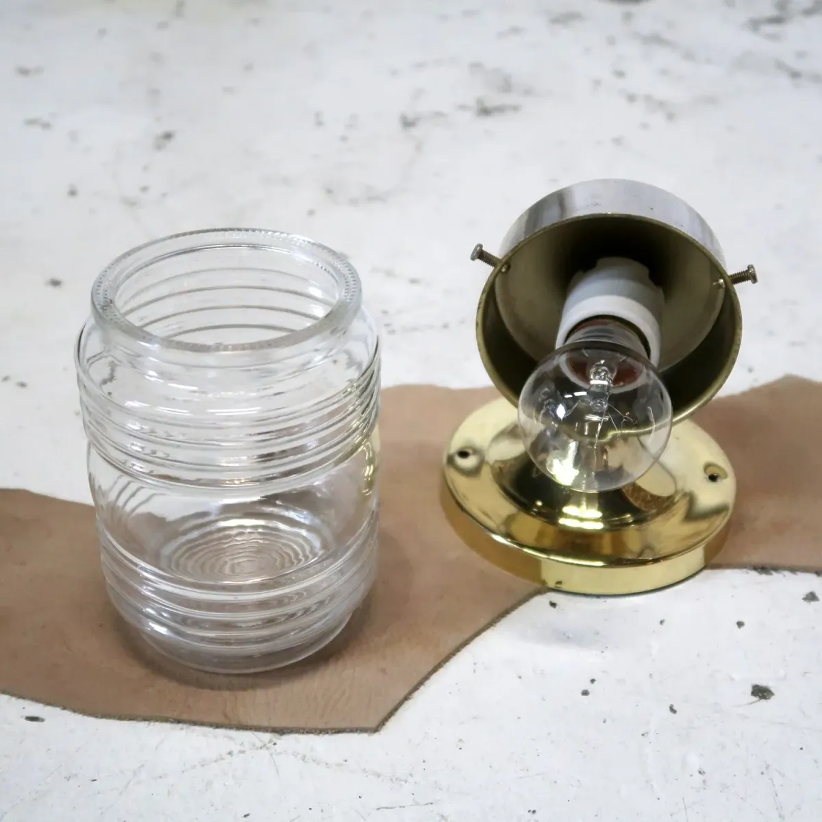 クリアガラス ブラケットランプ