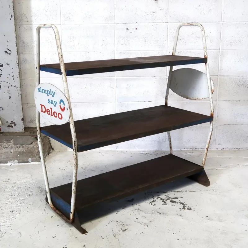 DELCO ビンテージ メタルシェルフ