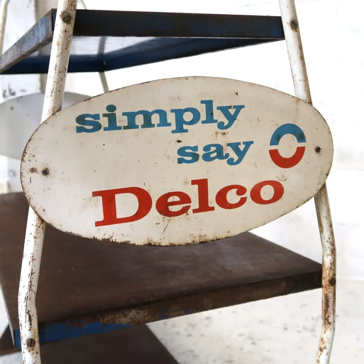DELCO ビンテージ メタルシェルフ