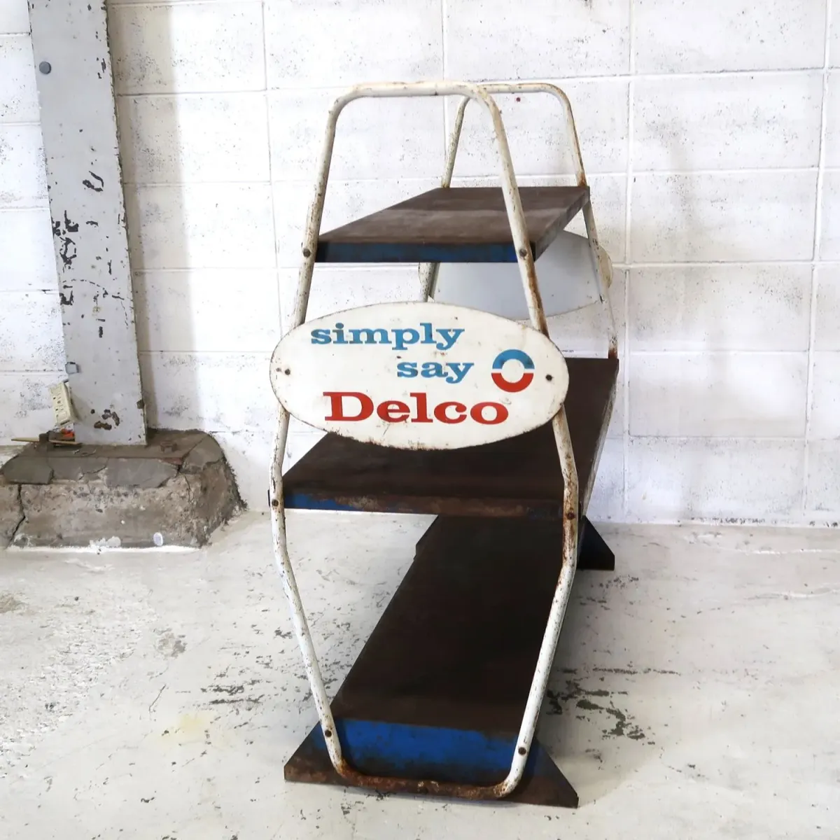 DELCO ビンテージ メタルシェルフ