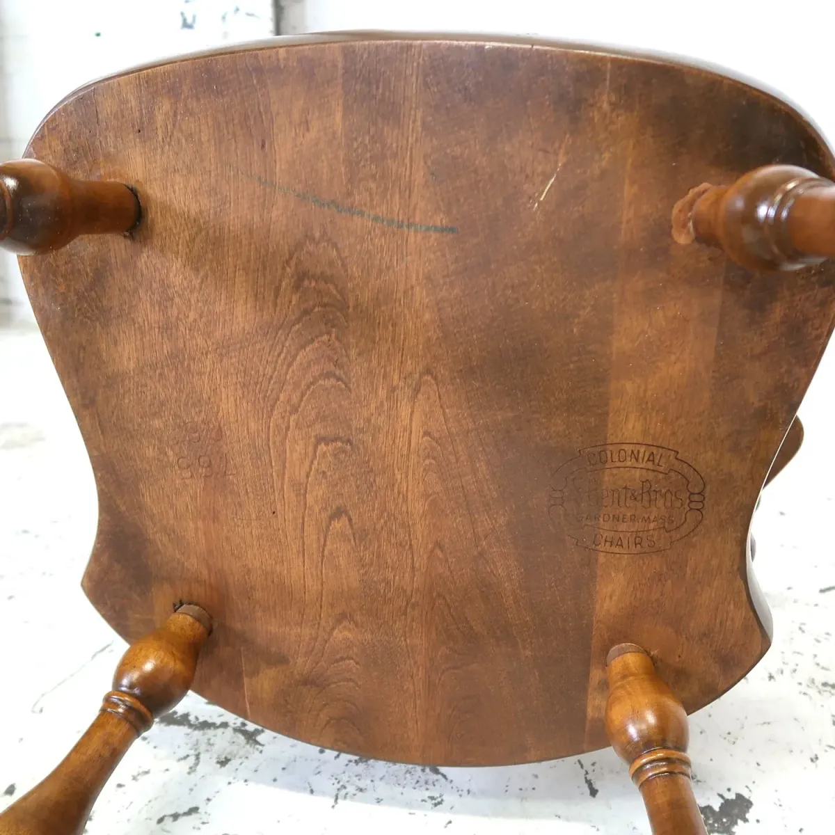 S.Bent&Bros アンティーク ウッド キャプテンチェア