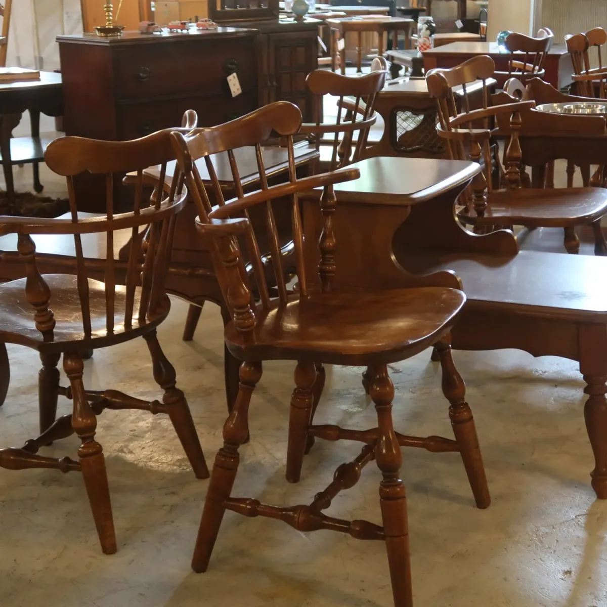 S.Bent&Bros アンティーク ウッド キャプテンチェア