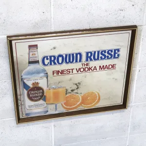 CROWN RUSSE VODKA ビンテージ パブミラー