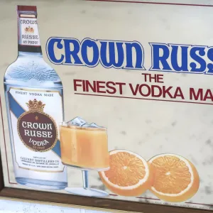 CROWN RUSSE VODKA ビンテージ パブミラー