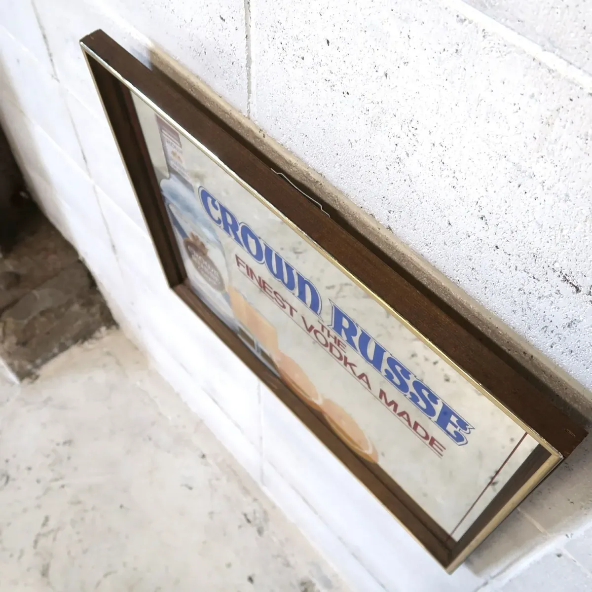 CROWN RUSSE VODKA ビンテージ パブミラー