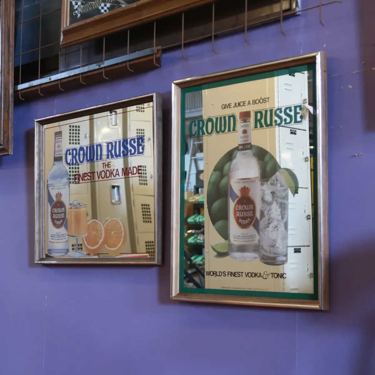 CROWN RUSSE VODKA ビンテージ パブミラー