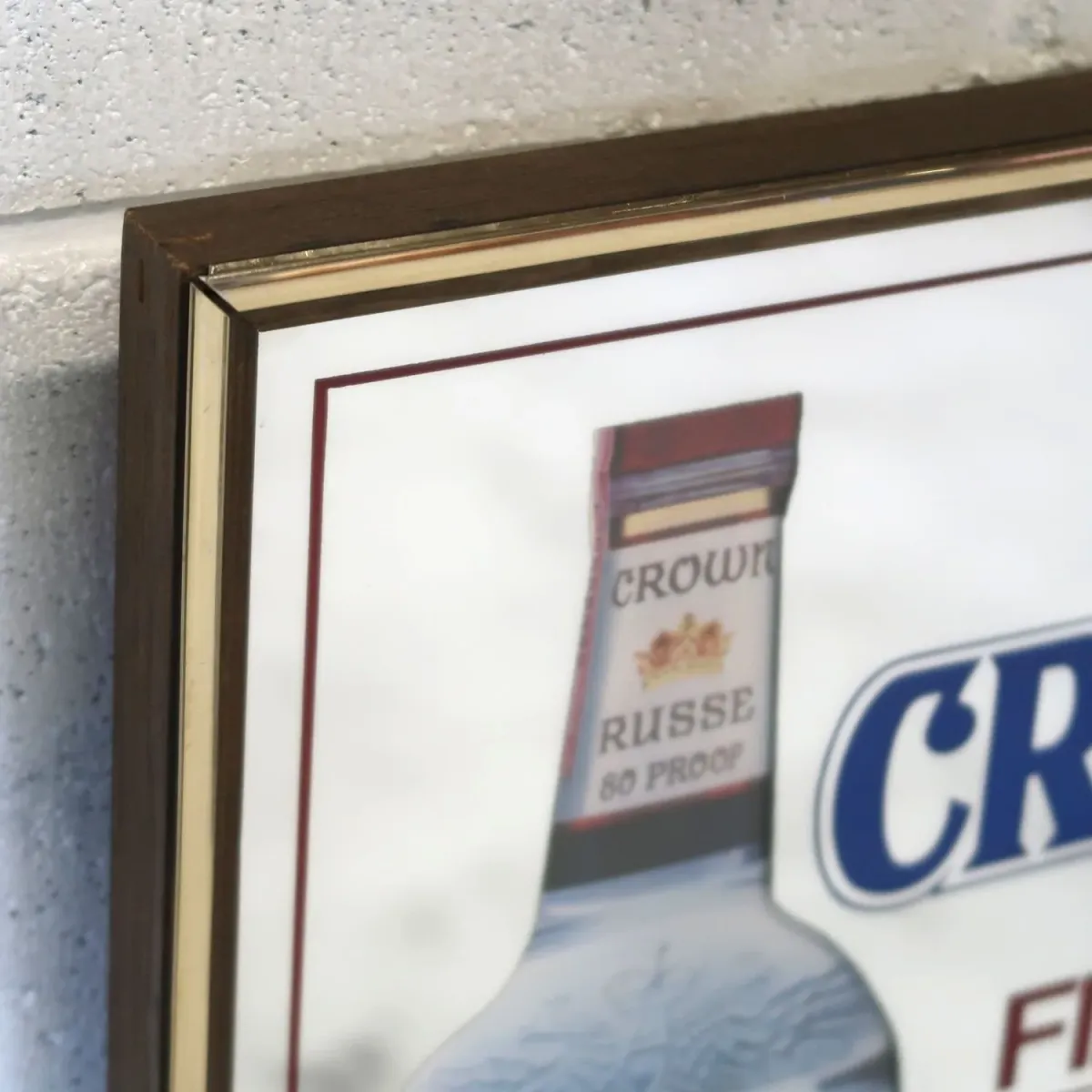 CROWN RUSSE VODKA ビンテージ パブミラー