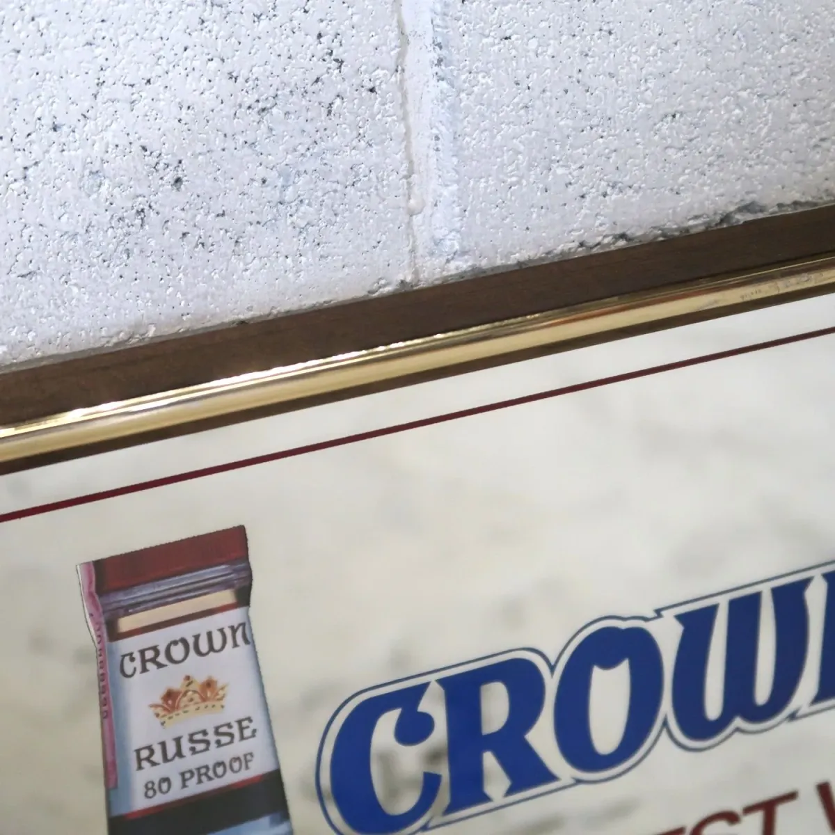 CROWN RUSSE VODKA ビンテージ パブミラー