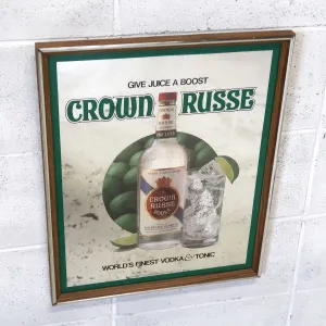 CROWN RUSSE VODKA ビンテージ パブミラー