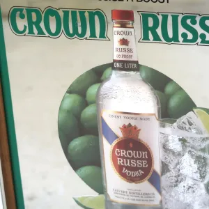 CROWN RUSSE VODKA ビンテージ パブミラー