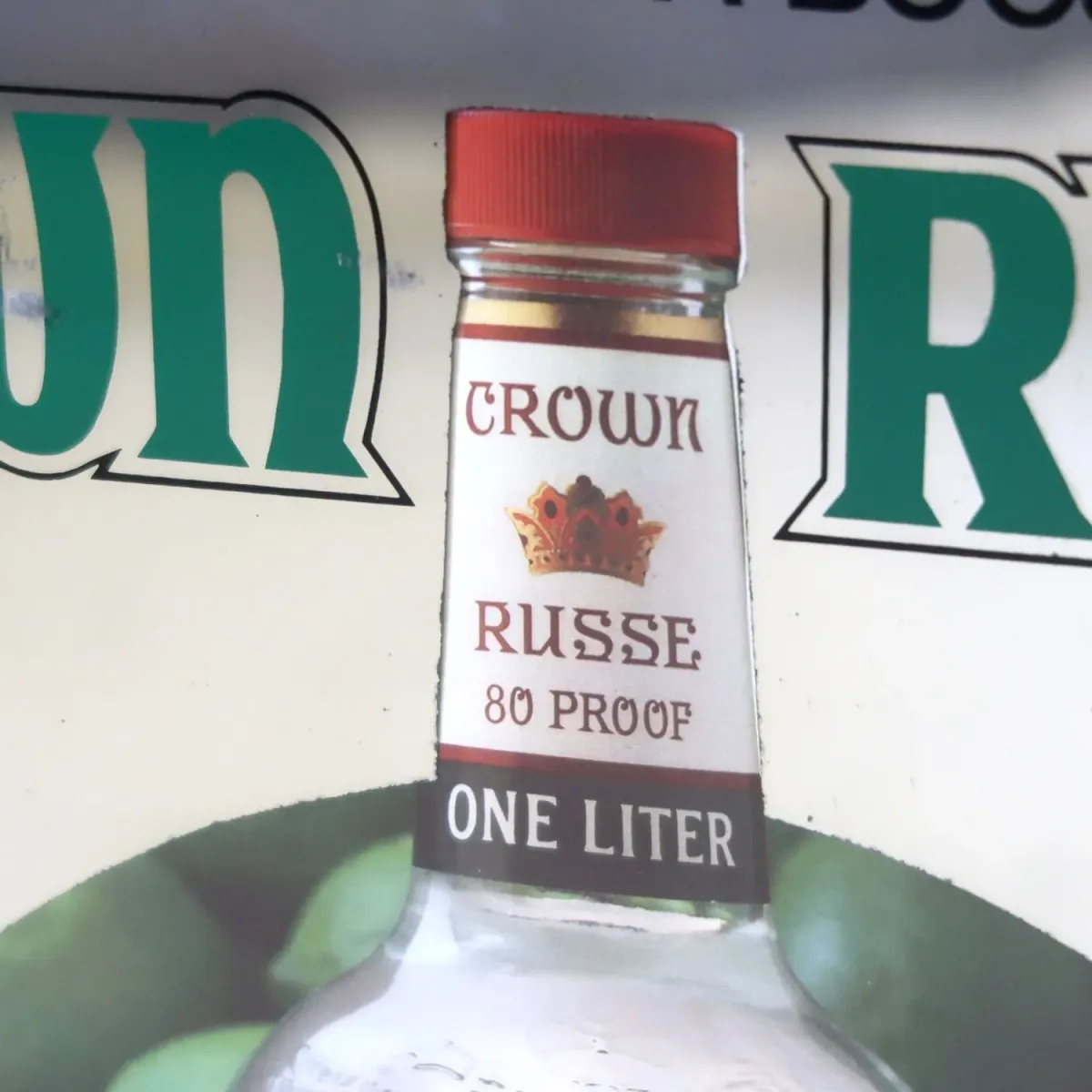 CROWN RUSSE VODKA ビンテージ パブミラー