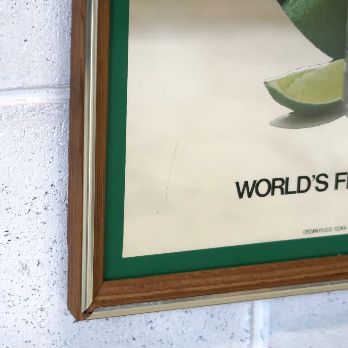 CROWN RUSSE VODKA ビンテージ パブミラー