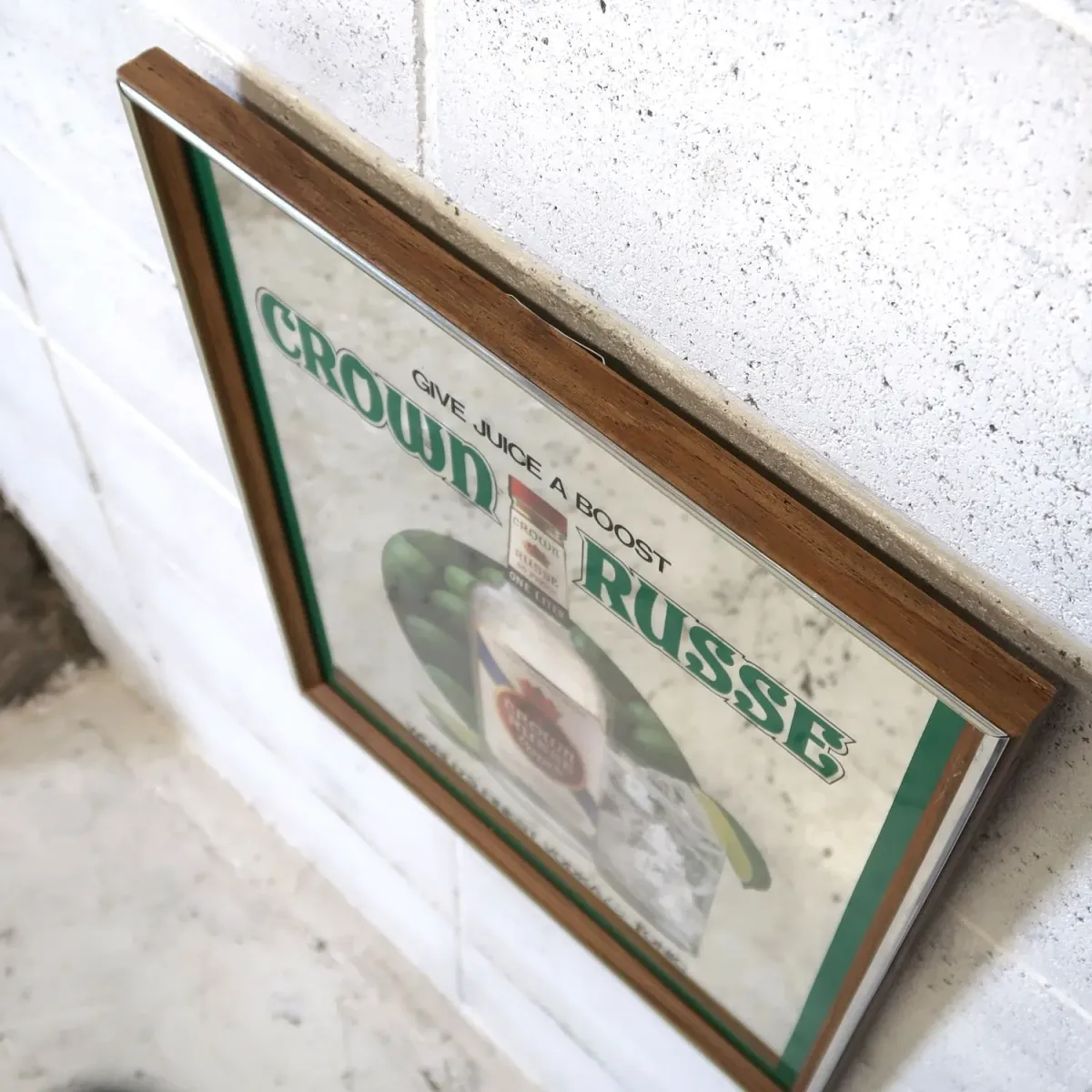 CROWN RUSSE VODKA ビンテージ パブミラー