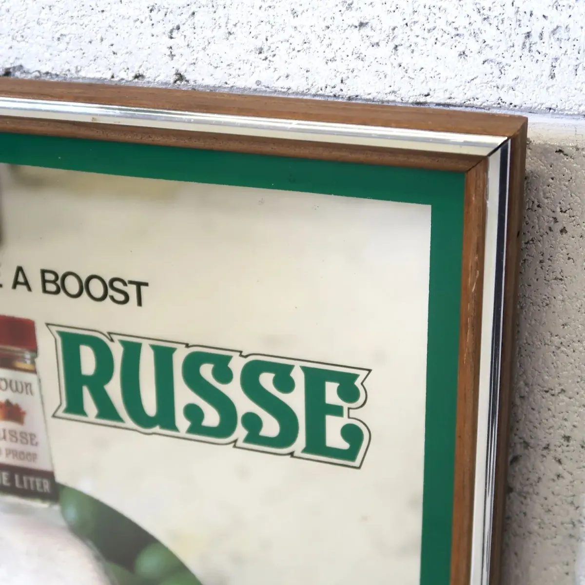 CROWN RUSSE VODKA ビンテージ パブミラー