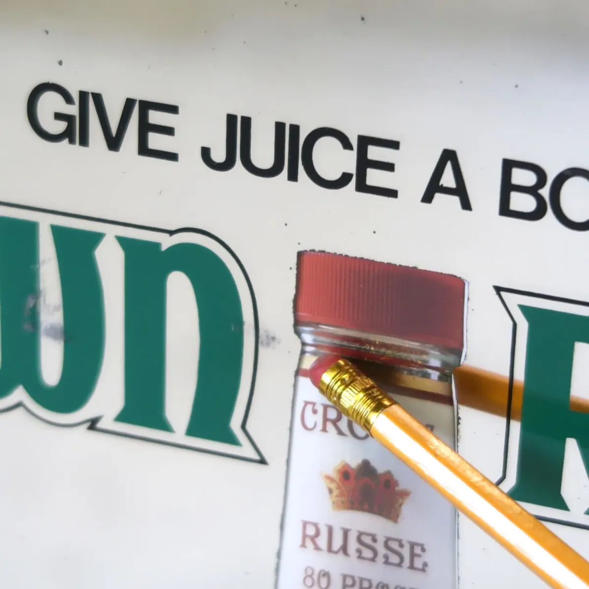 CROWN RUSSE VODKA ビンテージ パブミラー