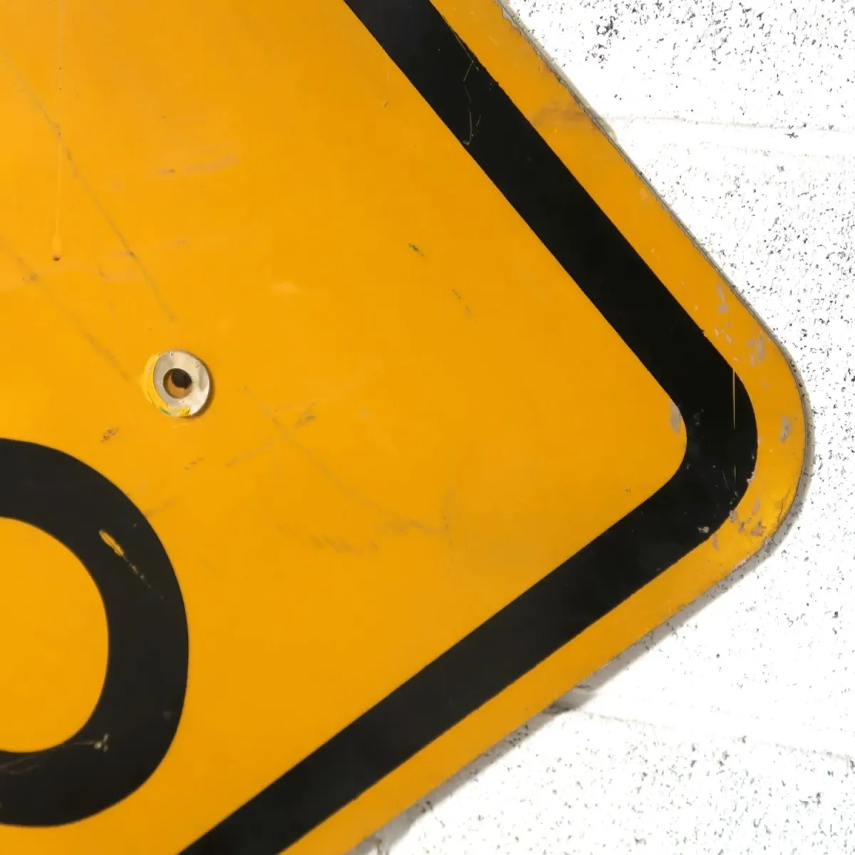 STOP AHEAD ビンテージ 大型ロードサイン 弾痕