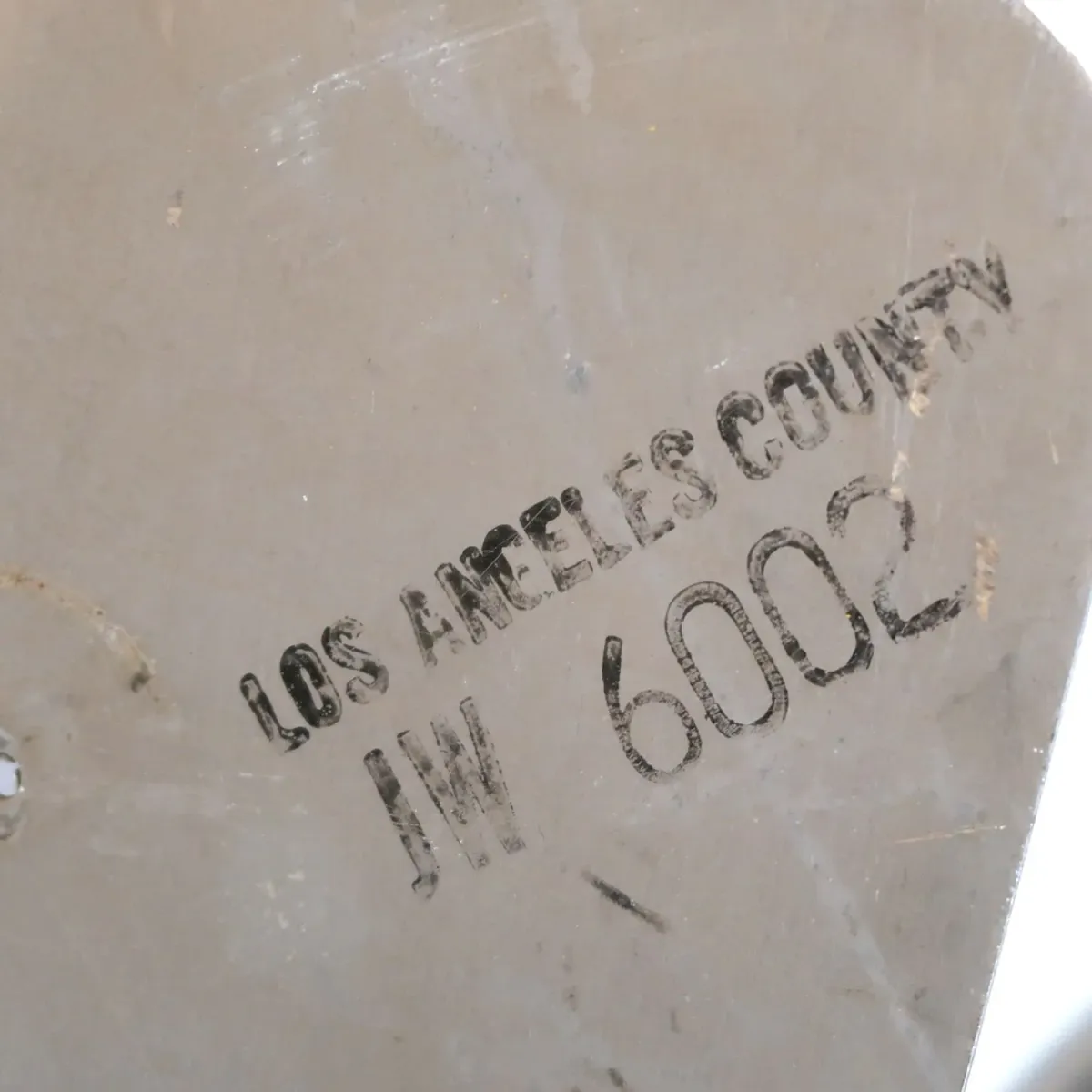 STOP AHEAD ビンテージ 大型ロードサイン 弾痕