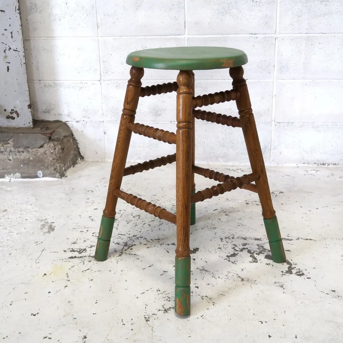 ビンテージ ウッドスツール