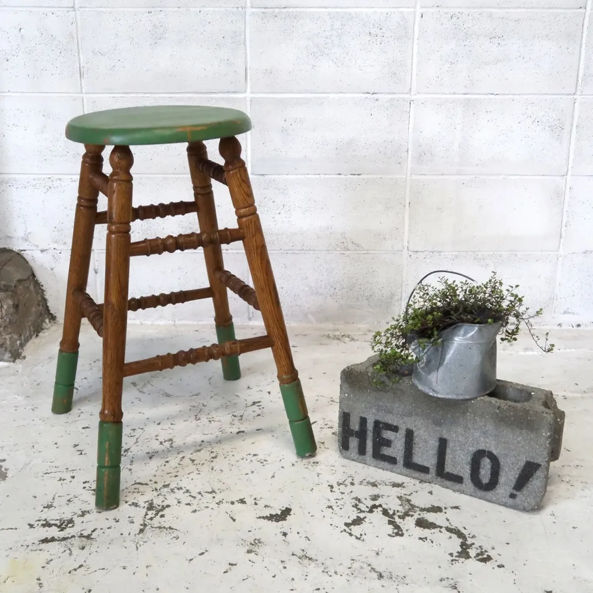 ビンテージ ウッドスツール