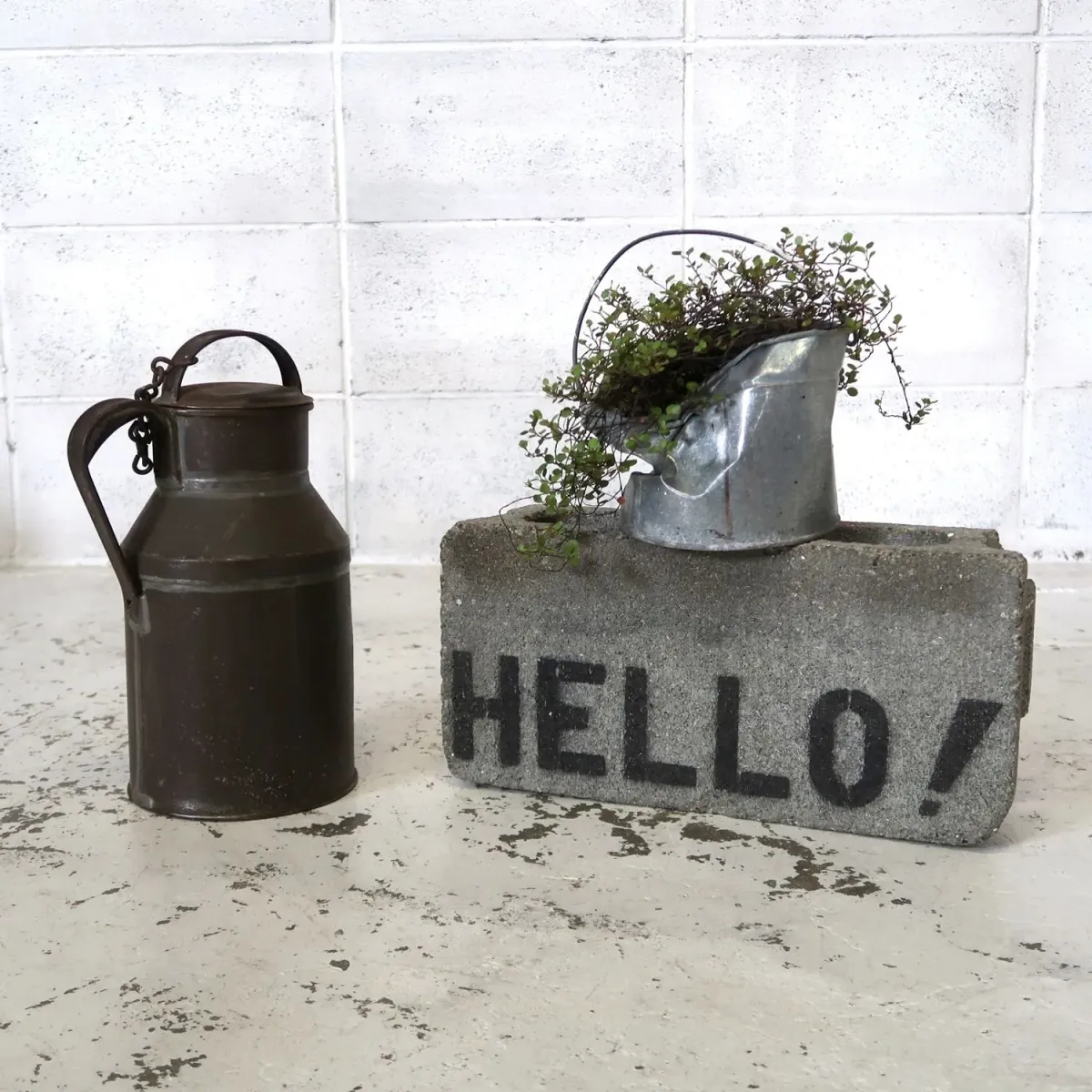 アンティーク ミルク缶