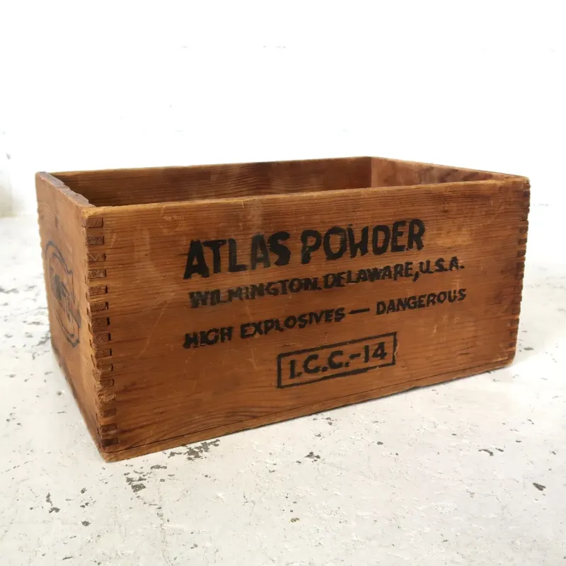 ATLAS POWDER ビンテージ ウッドボックス