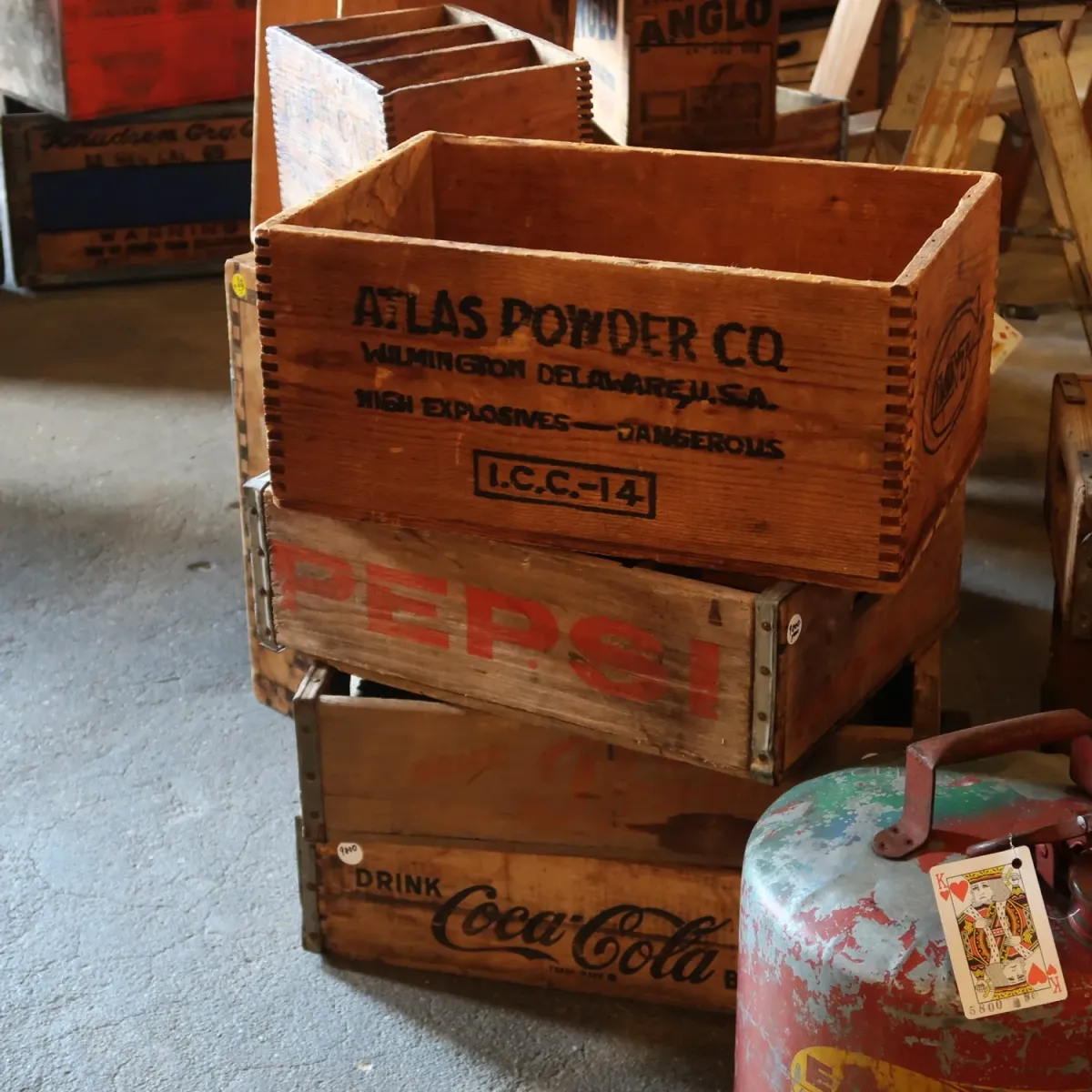 ATLAS POWDER ビンテージ ウッドボックス