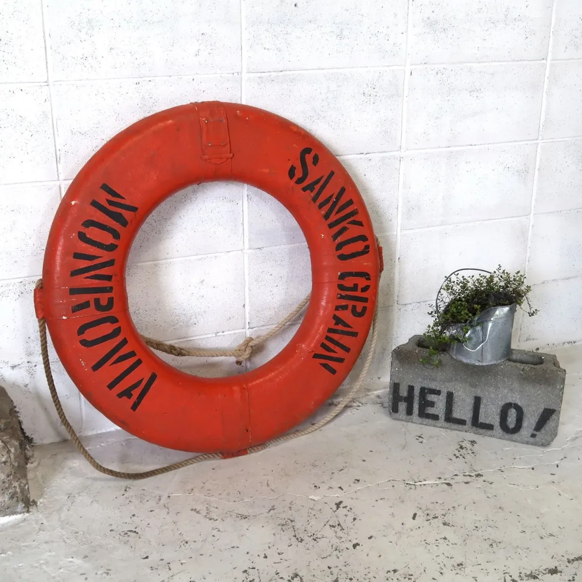 ビンテージ 救命ブイ 浮き輪