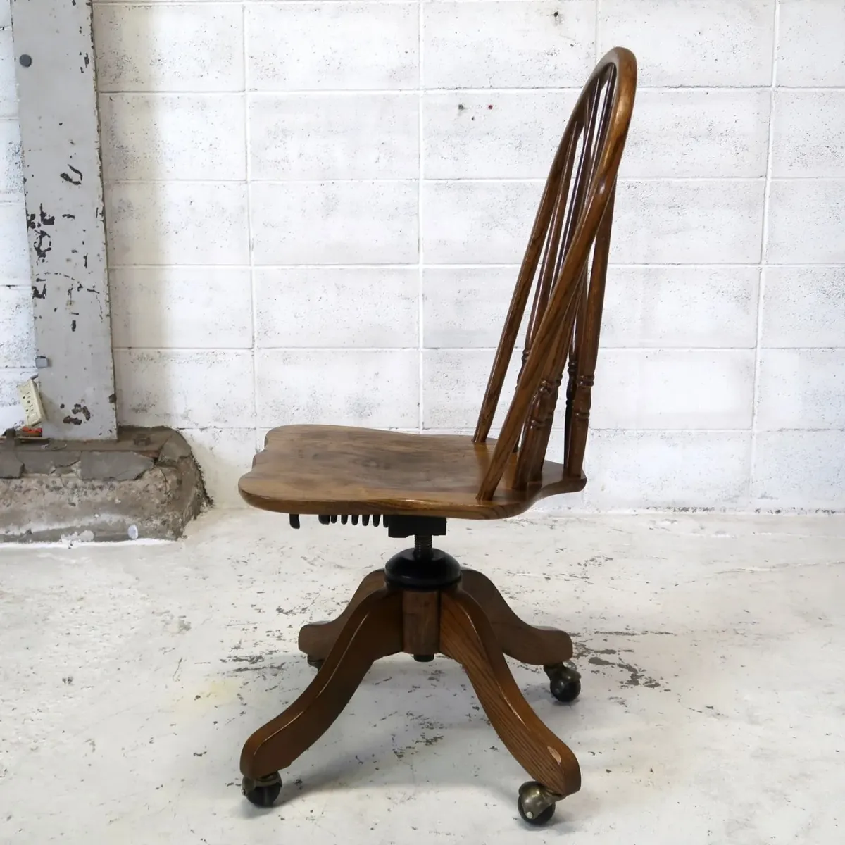 ビンテージ ウッド デスクチェア オーク