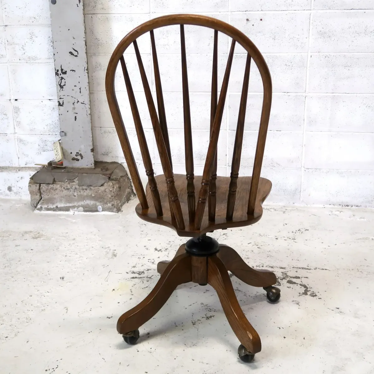 ビンテージ ウッド デスクチェア オーク