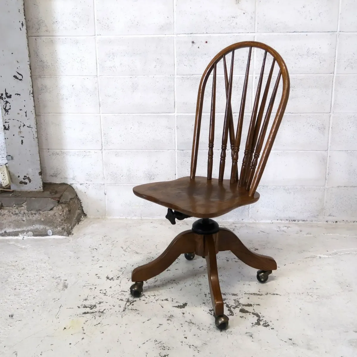 ビンテージ ウッド デスクチェア オーク