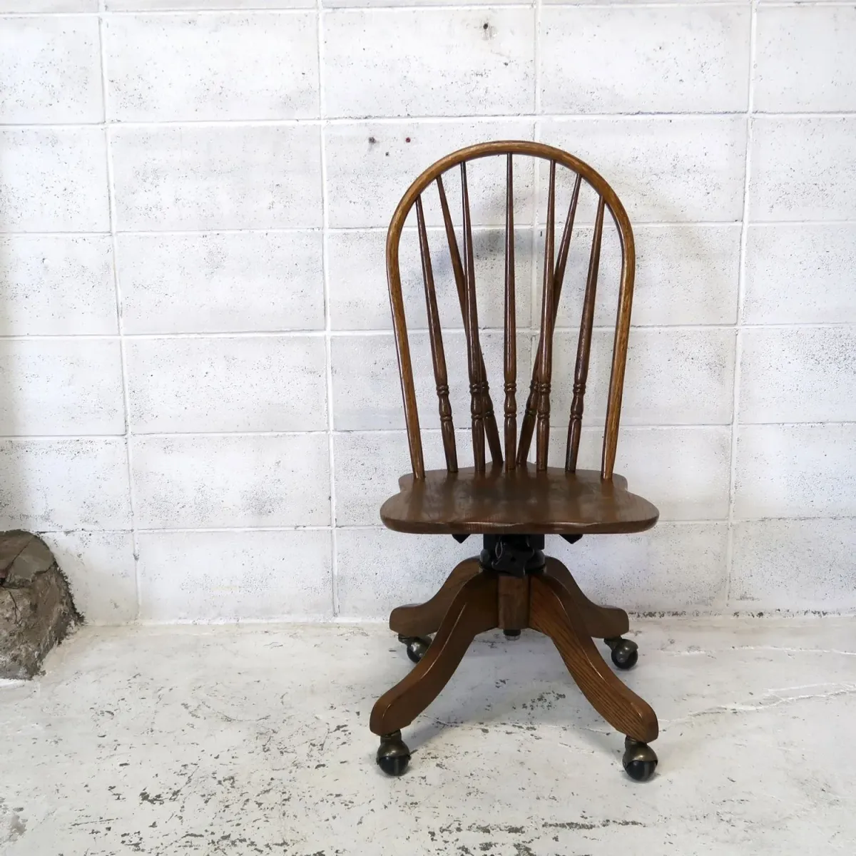 ビンテージ ウッド デスクチェア オーク