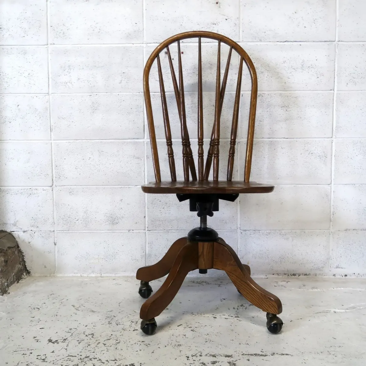 ビンテージ ウッド デスクチェア オーク