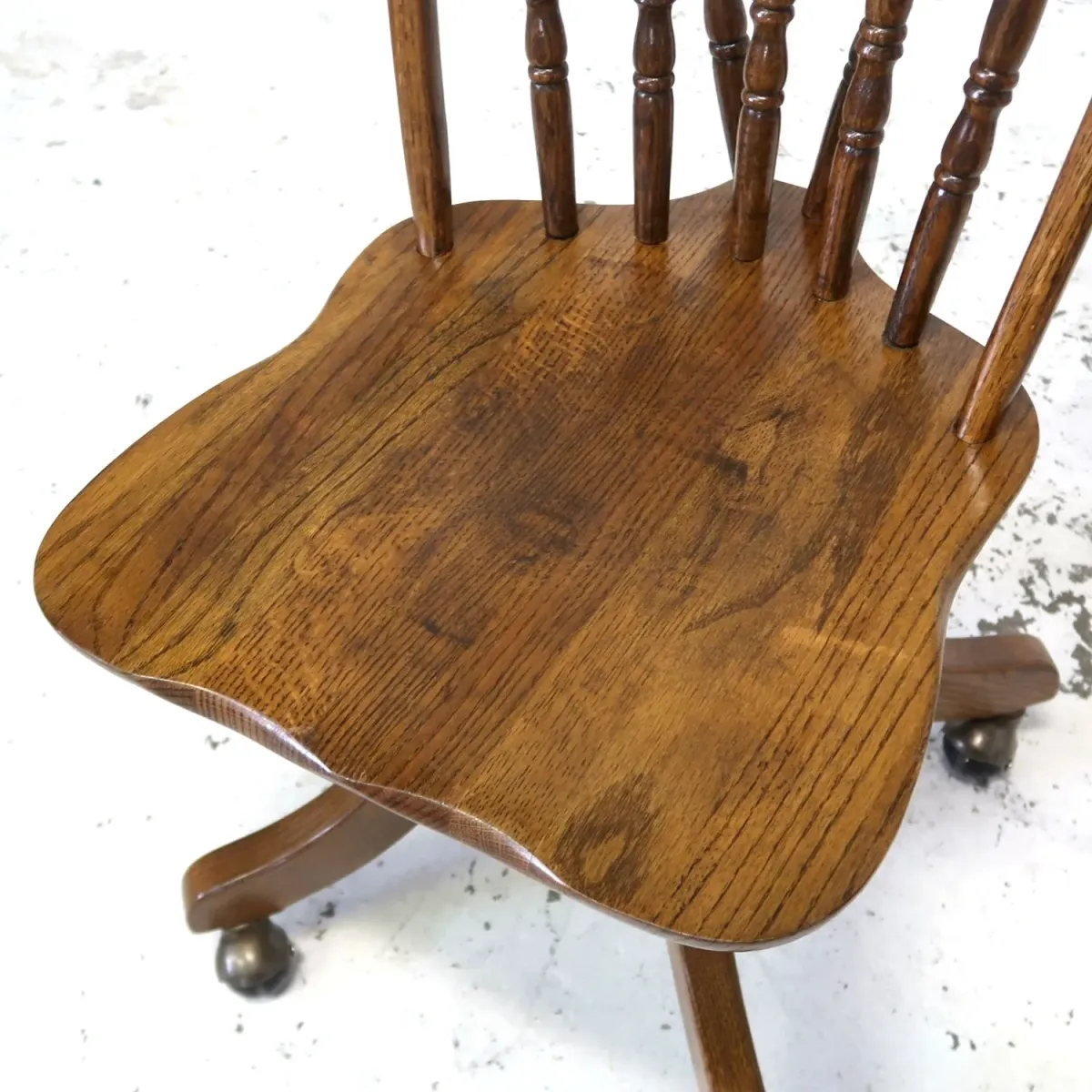 ビンテージ ウッド デスクチェア オーク