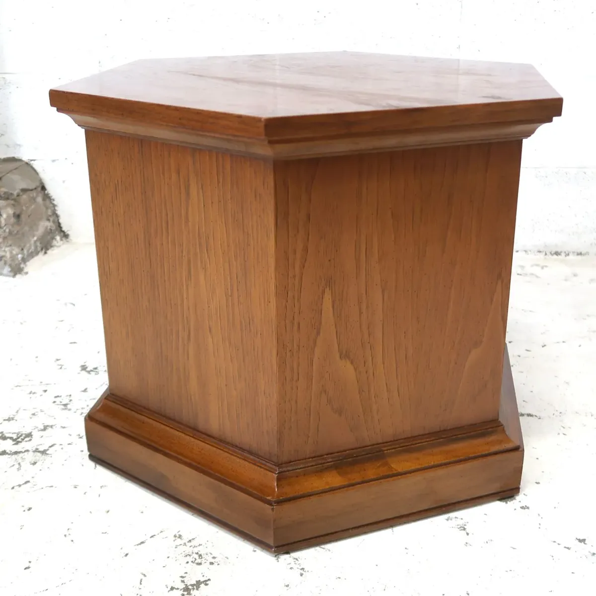 アンティーク サイドテーブル 六角形