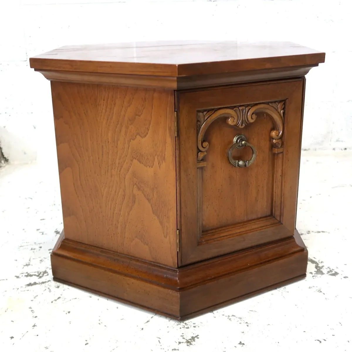 アンティーク サイドテーブル 六角形