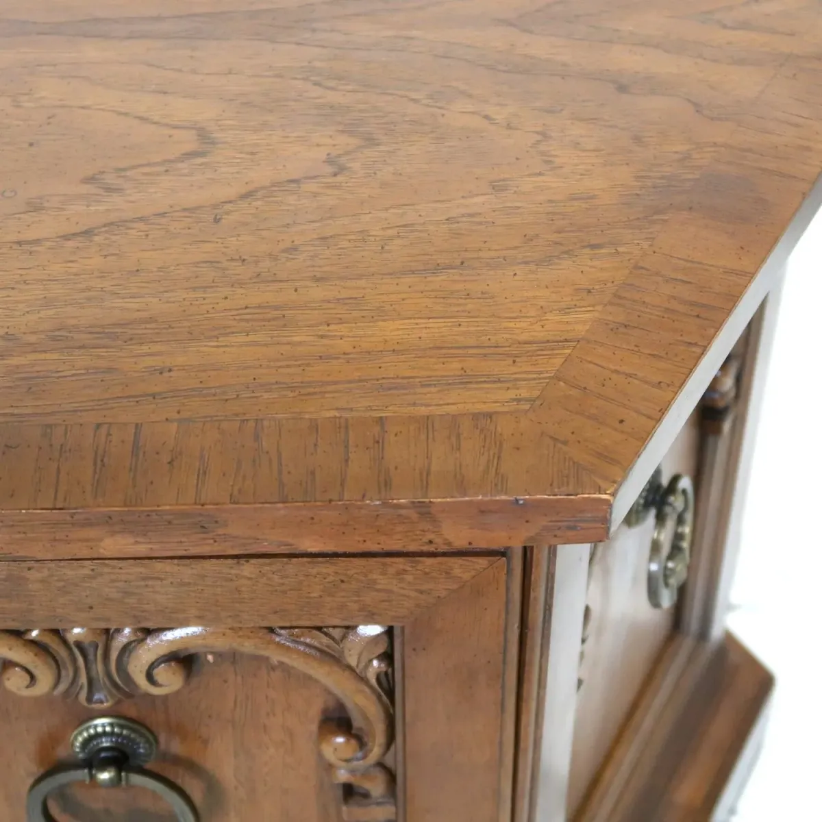 アンティーク サイドテーブル 六角形