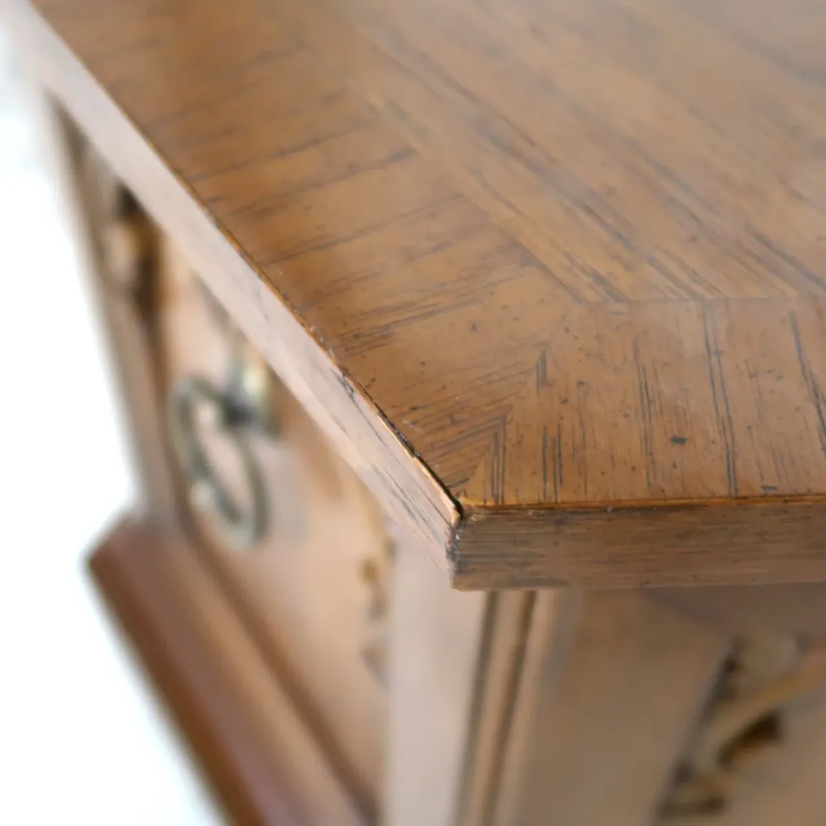 アンティーク サイドテーブル 六角形