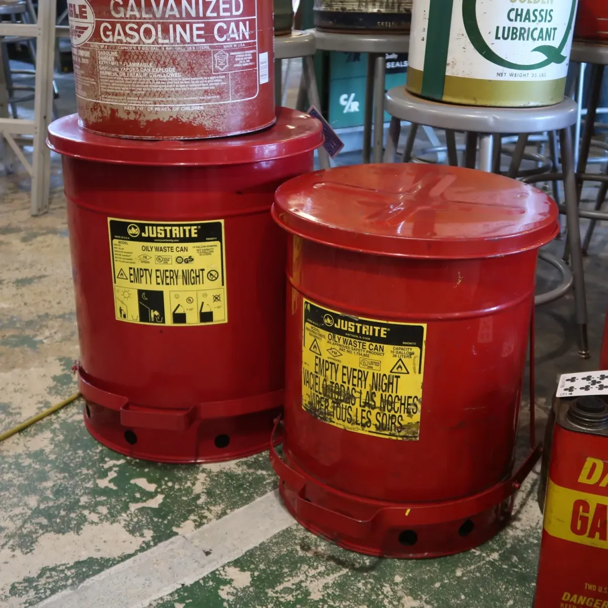 JUSTRITE メタルゴミ箱