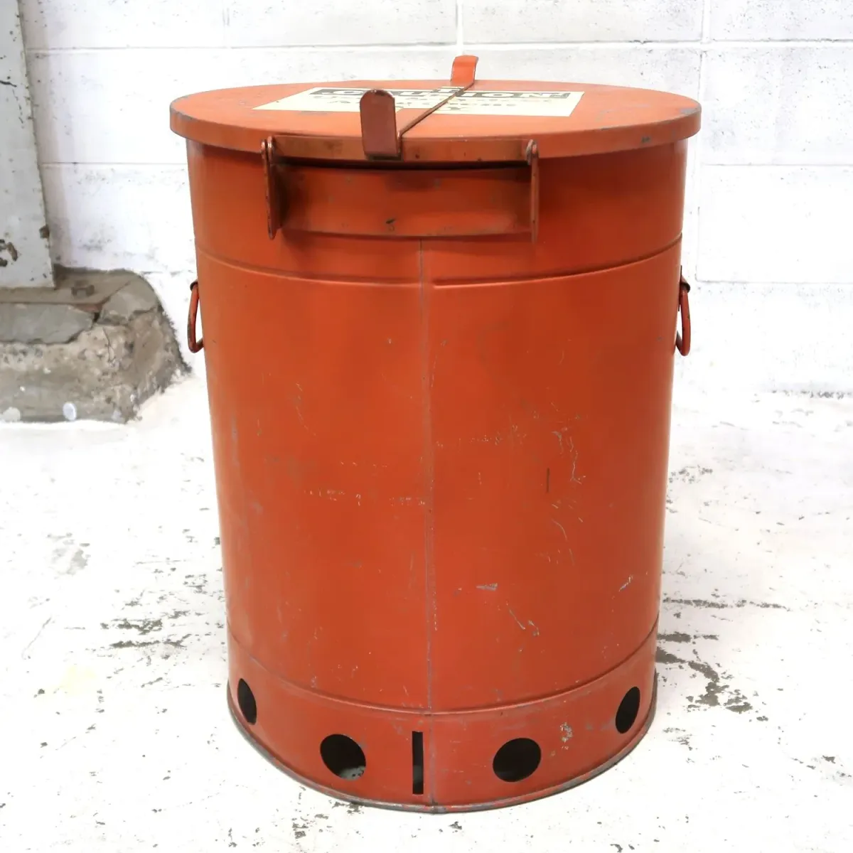 ビンテージ 大型メタルゴミ箱