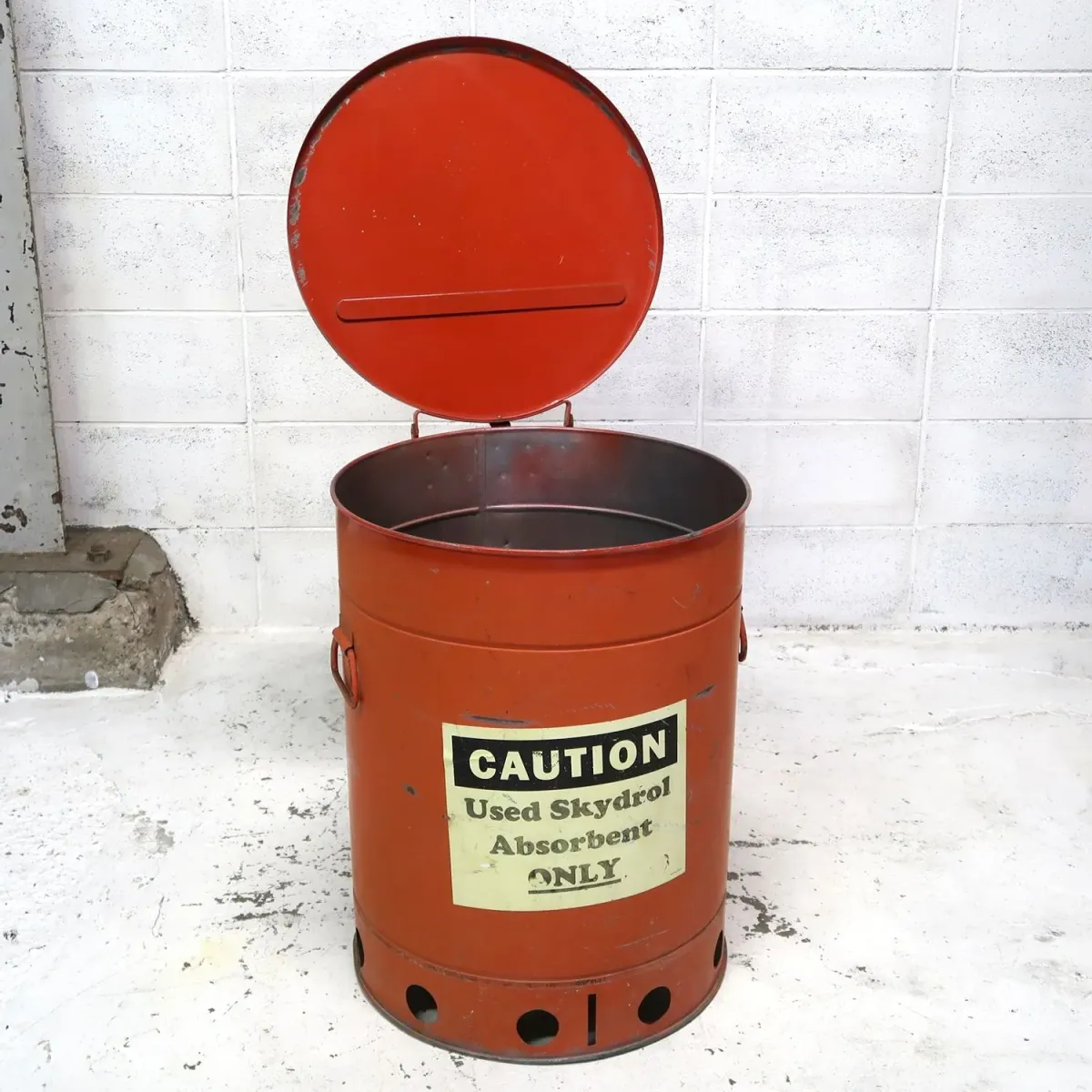 ビンテージ 大型メタルゴミ箱